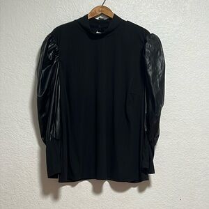 *NWT Ashley Stewart Plus Size Faux Leather Puff Sleeve Size 26/28